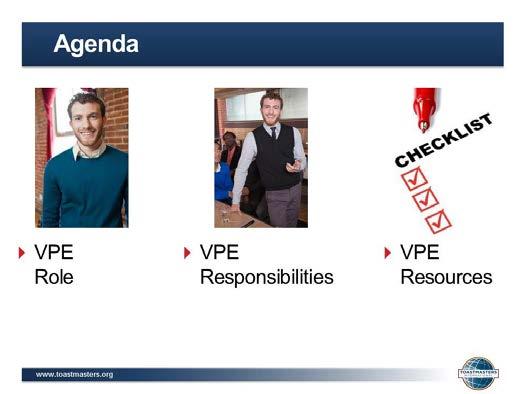 3. SHOW the Session Agenda slide. 4.