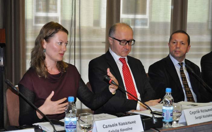 Salvija Kavalne speaks at the workshop Judicial Performance Evaluation. Kyiv. 23 April, 2014 The experts mission started on 13 March, 2015.