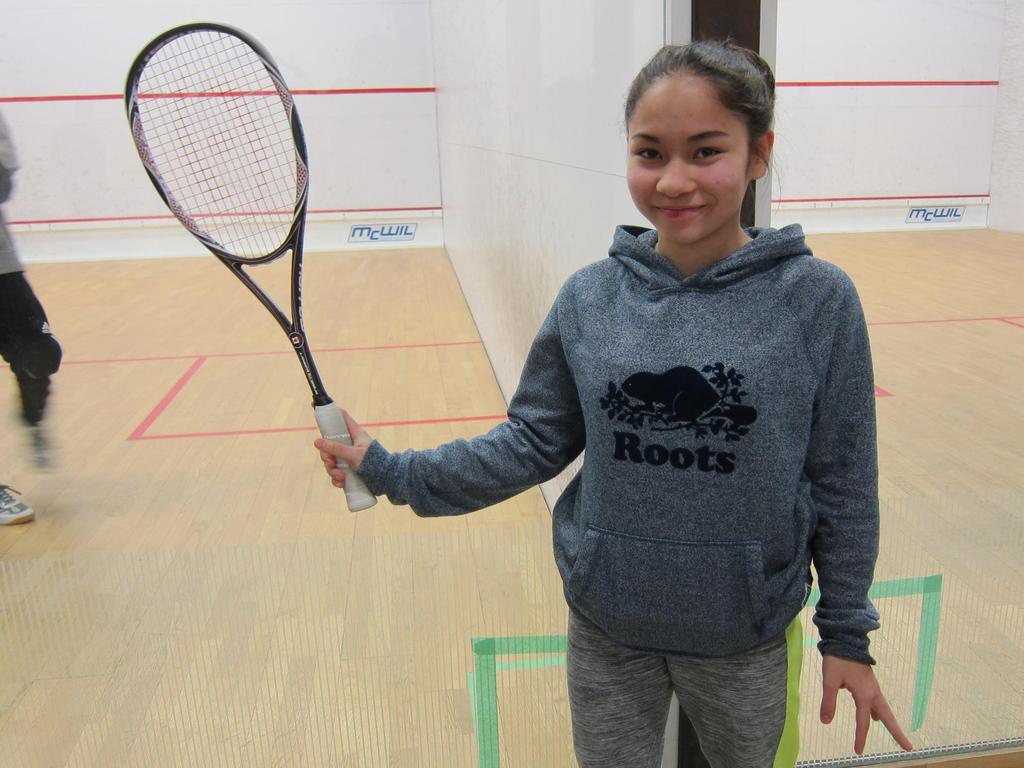 ARIEL MCCUAIG Age: 13 School: Oakdale Park Middle School Sport: Squash If I m able to play more tournaments and train more, I will become a better player and can compete at a more elite level.