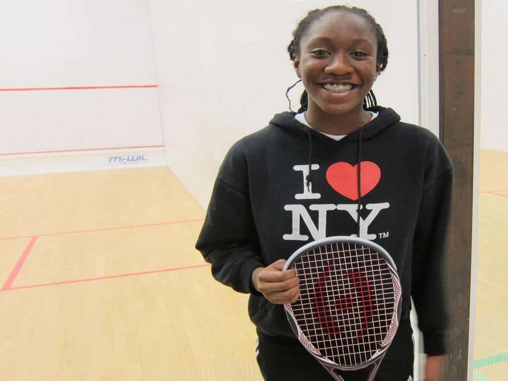 I have worked really hard to improve my Squash game. Emmanuella aspires to become a professional Squash player, and to represent Canada at international events.