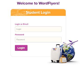 As WordFlyers is a web-based product, students can access WordFlyers anytime, anywhere. Simply follow the instructions above to log in.