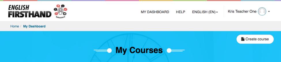 Create Courses 1. Log in to MyMobileWorld and once you re on My Dashboard page, click Create Course button. 2. Once clicked, you will be given three options to create a new course: a.