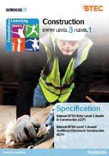 Design (QCF) Pearson BTEC Entry Level Award in Business Administration (Entry 3) (QCF) Pearson BTEC Level 1