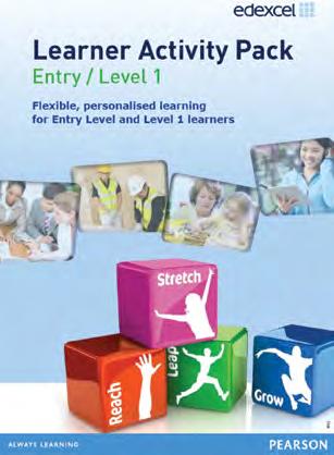 Resources Vocational Learner Activity Pack Our new Activity Pack for Entry/Level 1 learners includes a range of