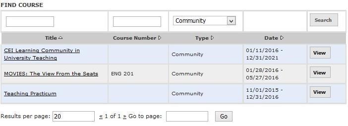 4b Student Sign-Up To enter your course students will now go to the Courses tab, scroll down to Communities, and click Find.