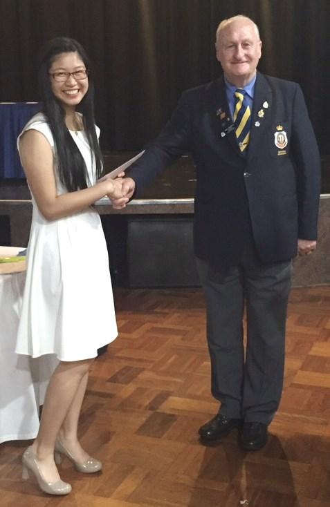 Erina was one of six recipients from local schools who received a scholarship awarded by Smithfield RSL aimed at helping students with the cost of tertiary study.