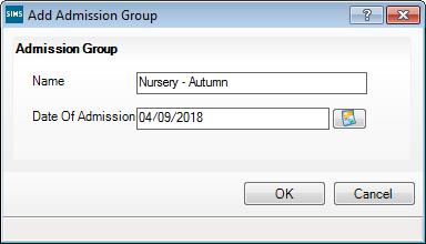 11. The Active check box is selected by default and indicates that the intake group is available for use.