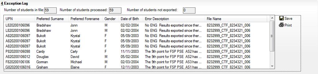 Any errors must be corrected before the pupil/student can be successfully included in the CTF export file. 9.