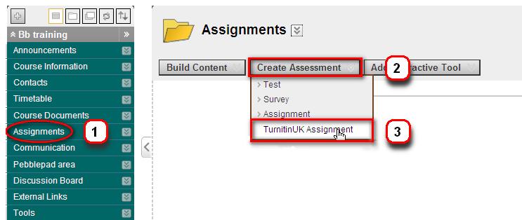 Submitting Assignments via Turnitin within Blackboard. TurnitinUK is a third party plagiarism detection tool which is fully integrated into Blackboard.