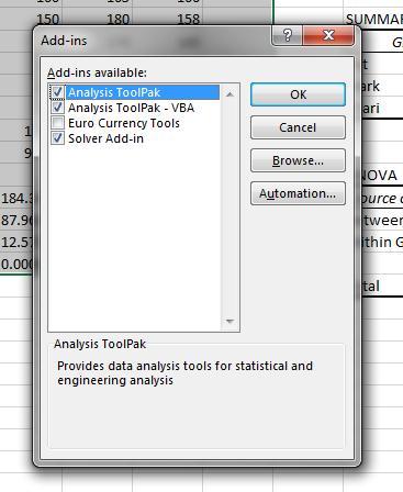 them start by searching for Add-ins Select the Add-ins item, then click on Analysis ToolPak in