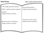 open Notebook activity Your child can also use Pixie to create an advertisement for a book they have read.