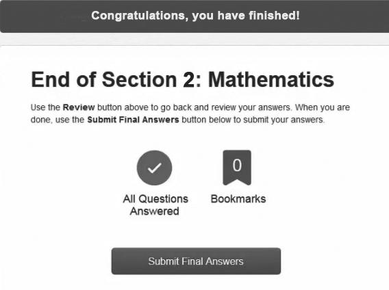 Grade 4 Online Practice Test: Mathematics Section 2 Now select the Next arrow and go on to Question 6. Read the statement and enter your answer in the box.