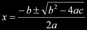 Five Steps: 1. The student must know 2 b how 4ac to apply the quadratic formula to find the value of the discriminant 2.