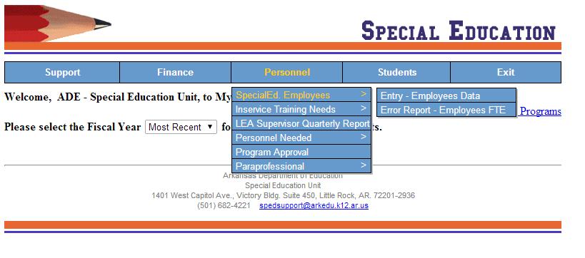 Cycle 4 - Reviewing Employee Data Overview Special Education personnel data in My Sped Resources is the data pulled from APSCN Special Education Module.