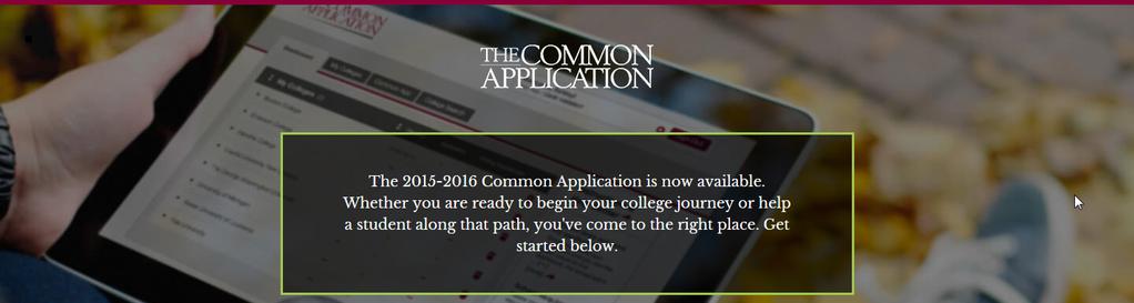 College Admissions The Common
