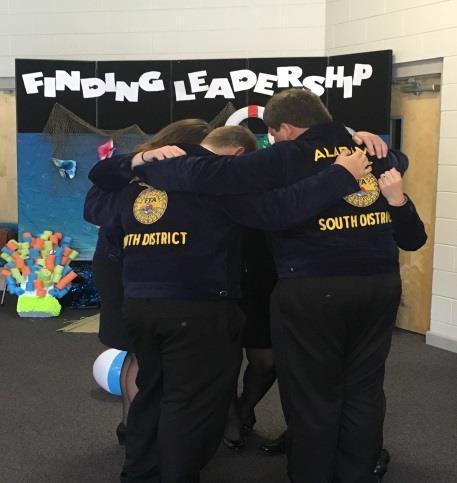 The meeting room was decorated to reflect the theme of Finding Leadership, and so were the workshops. Each officer presented an informative and challenging workshop.