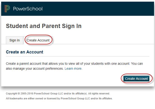 Please note, if you are a parent and you do not have a Traditional parent account, you will need to contact your