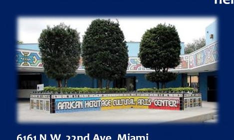 African Heritage Cultural Arts Center Overview One of the nation s most outstanding neighborhood arts centers A inner city teaching institution with a 40-year history of producing stellar alumni that