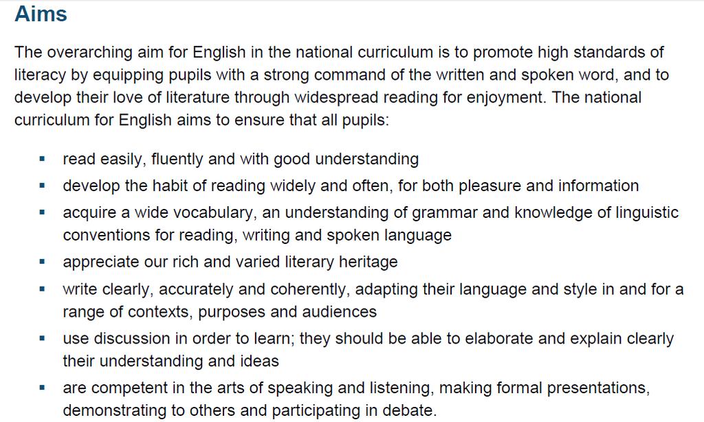 English Policy Rationale At Cobham Primary School we believe that literature, language and communication are key life skills.