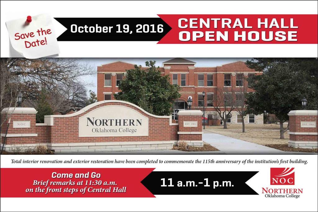 Central Hall Open House to