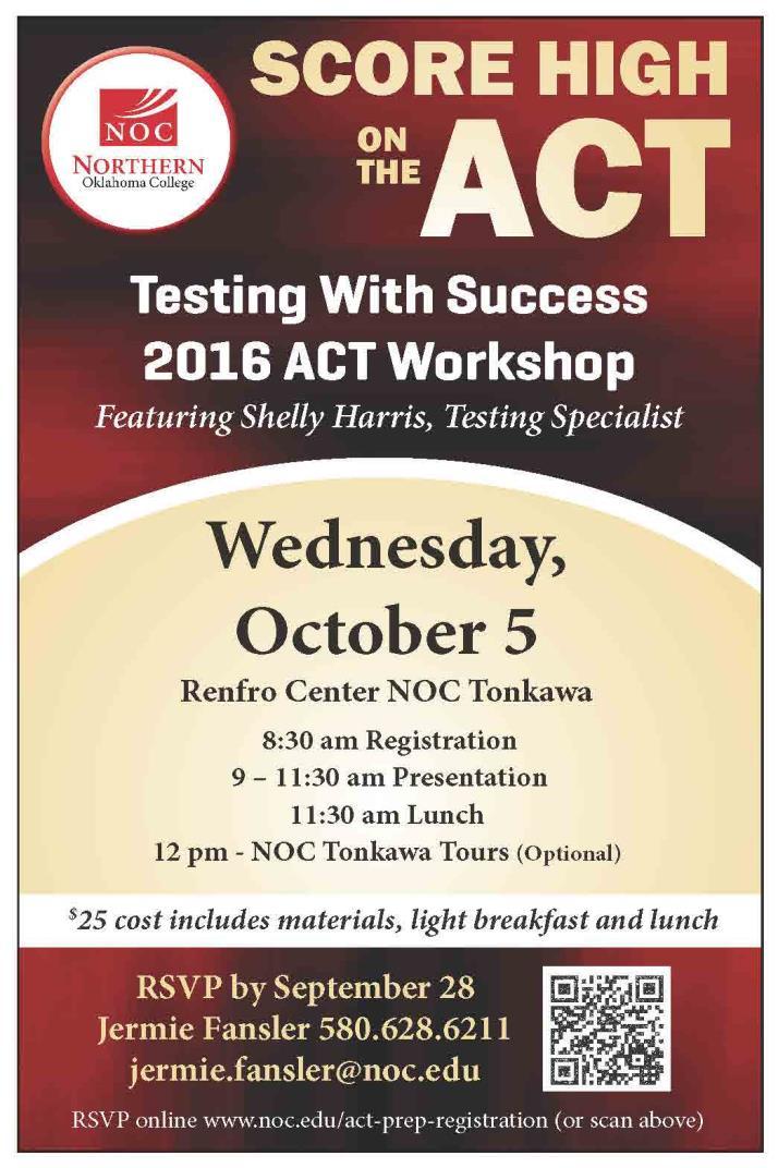 ACT prep workshops to