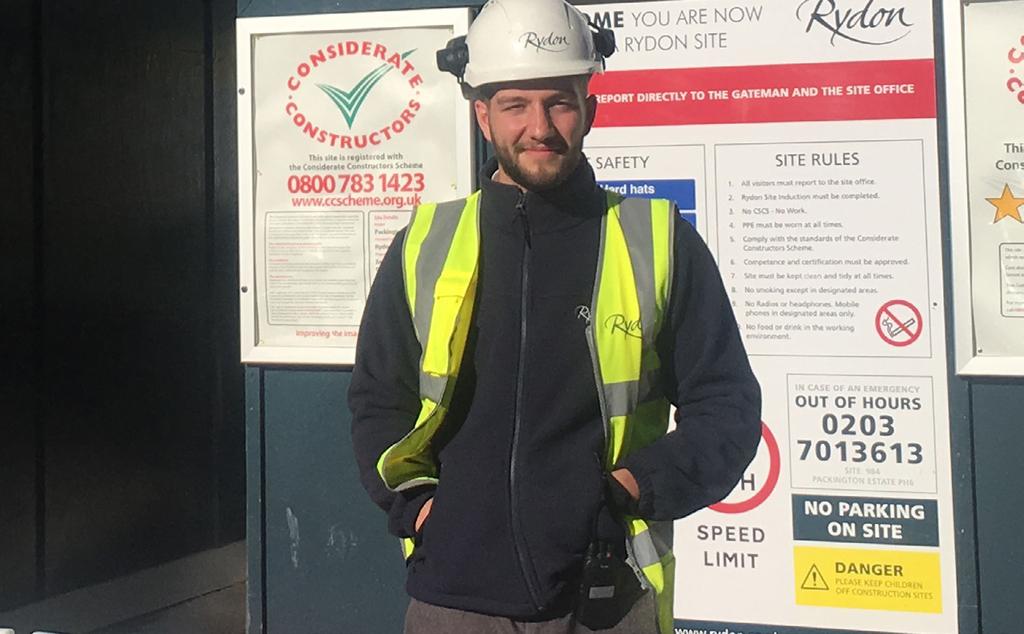 CHARLEY FRASER Site Management Trainee 130m Packington Estate Regeneration Islington, London Rydon is an excellent company to work for.