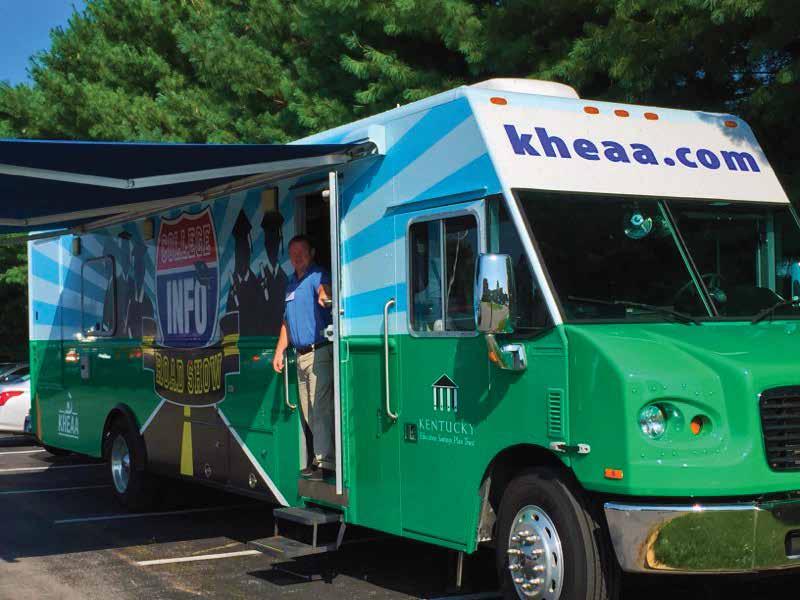 Mobile KHEAA College Info Road Show COUNTIES: Statewide Steven Held Publications distributed: 24,603 Student/Parent contacts: 8,376 Exhibits/Presentations: 660 Miles traveled: 12,421 * Steven Held