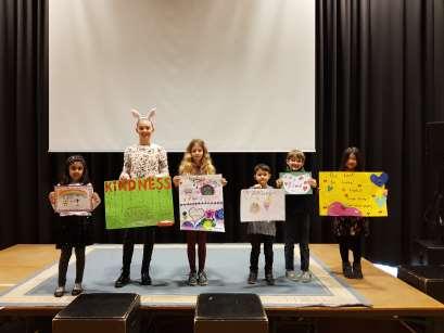 Counselling columns. Kindness Poster Contest Grades 1-5 recently took part in a "Kindness Poster contest. The winners (pictured below) each received 10 House Points.