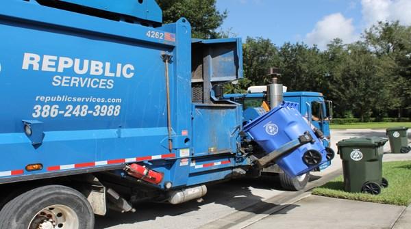 recycling on Monday, September 3rd for Oviedo