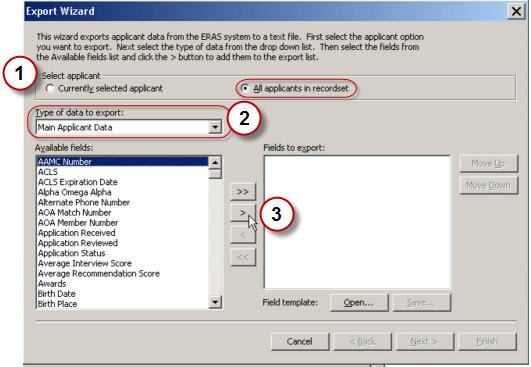 select the Export option under the File menu, or click