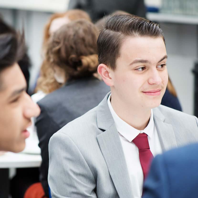LIFE IN THE SIXTH FORM #everleading Sixth Formers will be expected to act as role models for younger students and play a role in the life of the