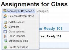 The class list for your organization will appear. Find your class by typing in part or all of the class name and clicking on the Filter button.