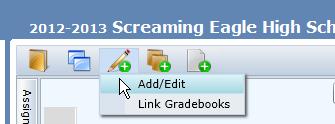 EDIT GRADEBOOK To edit an existing Gradebook, click the mouse on the Edit icon on