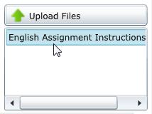 The document is now listed for the Assignment in the Upload