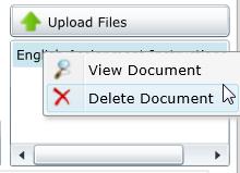 Once the document has been uploaded, a teacher can View the