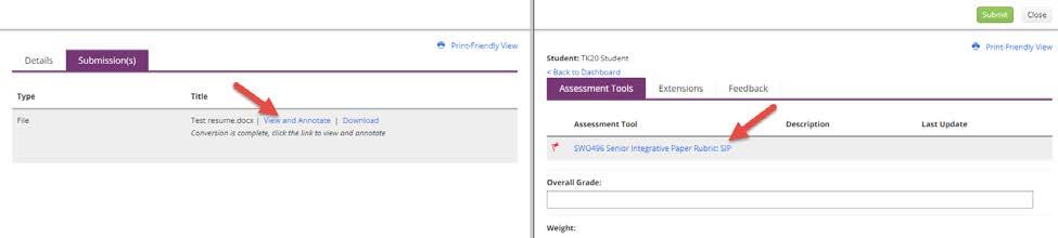 Click on Courses on the left side panel. 2. Click on the course tab that contains the assignment you want to assess. 3.