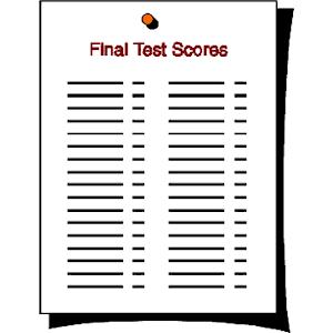 Scores on each exam range from 1 to 7 (1 is the lowest) A total of 3 bonus points may be added to the total score based on