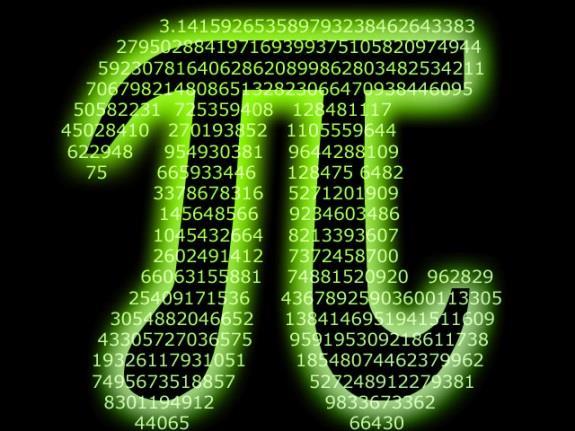 You can recite the first 50 places of π. (3.