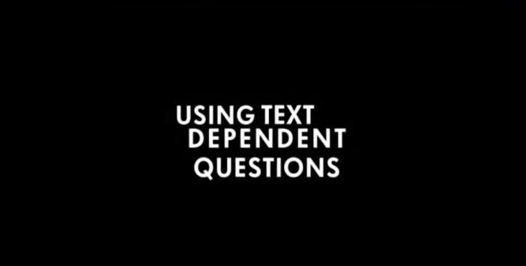 Text Dependent