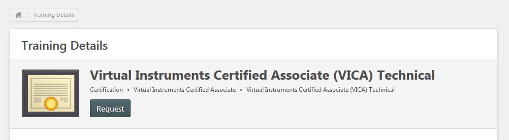 Virtual Instruments University User Guide 1-19 Accreditations and Certifications NOTE: Many individual parts of an Accreditation or Certification require students to register and purchase training