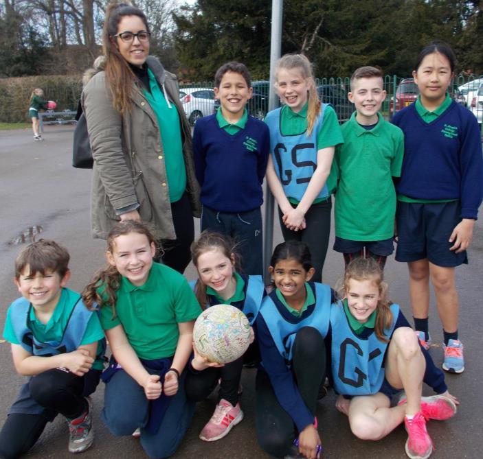 Super Success at Netball Tournament On the 27 th of March, 9 children took park in the annual Netball tournament at Reigate Priory.