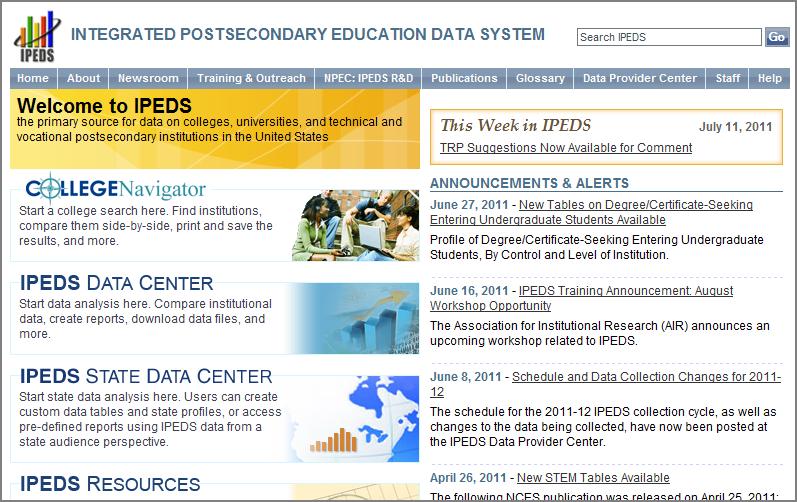 IPEDS LISTSERV Become a member of the IPEDS Listserv through the Data Provider Center and join in on discussions of IPEDS topics of interest to keyholders and others.