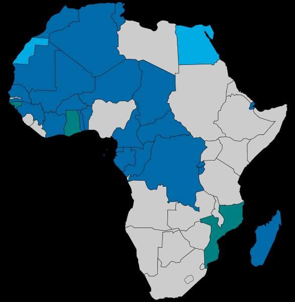 Francophone Africa Algeria Benin Burkina Faso Burundi Cameroon Central African Republic Chad Comoros Côte d'ivoire
