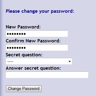 If this is the first time you have ever logged into MMSR Online then you will be required to answer a secret question and either verify your