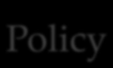 Policy Policy is a mapping from from each state and action to the probability of taking an action in a state.