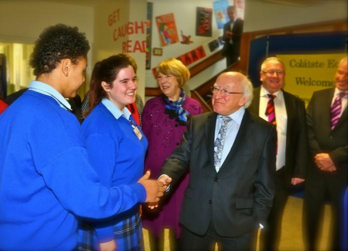 The President and Mrs Higgins met many of our students and saw a wide variety of displays