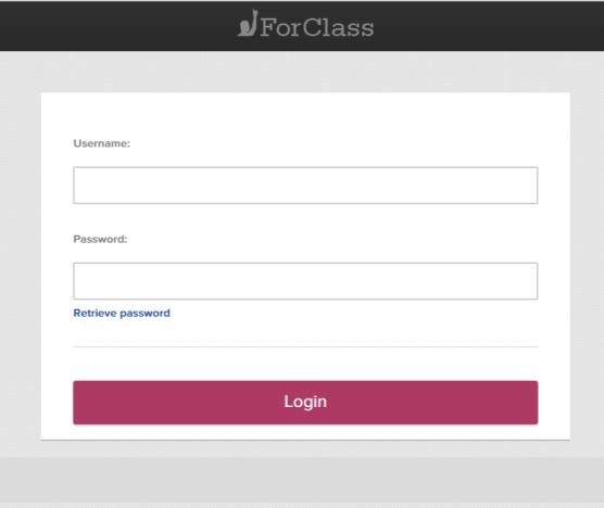 2 GETTING STARTED Your initial account will be set-up by ForClass we will notify you once it is ready and will send you