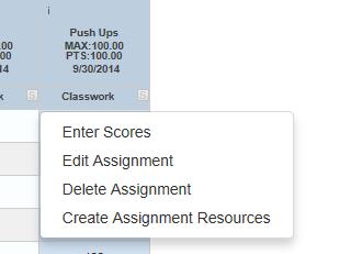 Grading Periods Tab Click the Grading Periods Tab. Confirm the correct quarter is checked for the assignment.