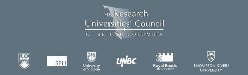MAXIMIZING BC S POTENTIAL 2017/18 RUCBC BUDGET PROPOSAL TO THE GOVERNMENT OF BRITISH COLUMBIA CONTEXT January 2017 BC is leading the nation in job creation and economic growth.