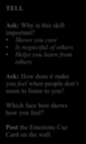 LESSON 2 Why is listening to others important?